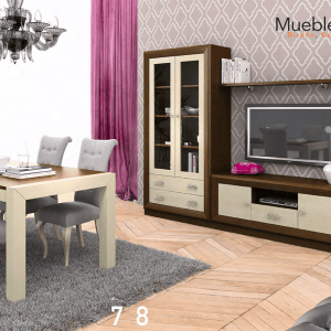 Comedor Roble y Crema