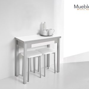 Mesa Meri (libro) y taburete Kira