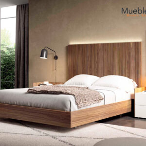 Dormitorio “Naturaleza Serena” – Madera cálida y líneas puras