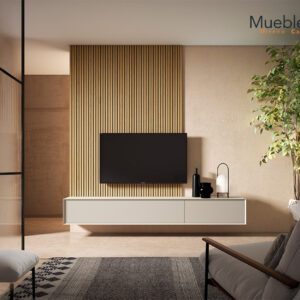 Mueble de Televisión Suspendido Minimalista: Calma y Funcionalidad