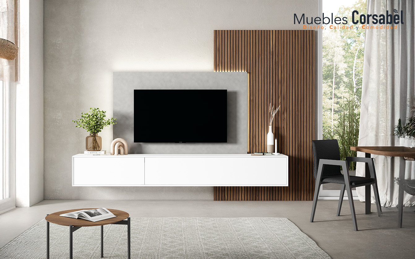 Composición de Salón Modular: Luminosidad, Contraste y Diseño Asimétrico