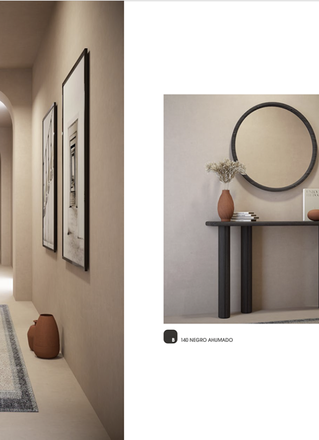 Mueble auxiliar Negro Ahumado